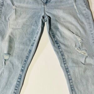 Distressed Seven7 Light Blue Women's Jeans